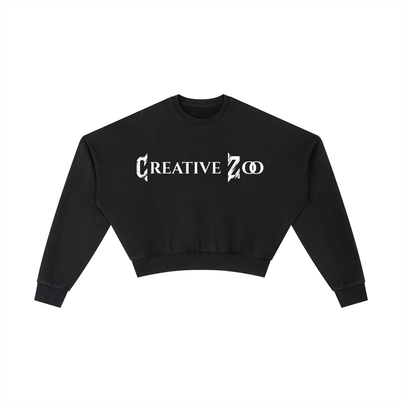 Creative Zoo Crop Crew Sweatshirt