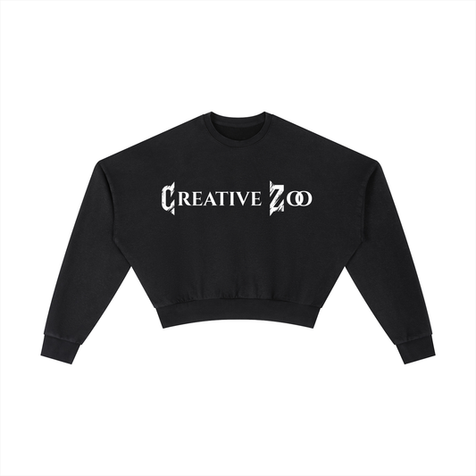 Creative Zoo Crop Crew Sweatshirt
