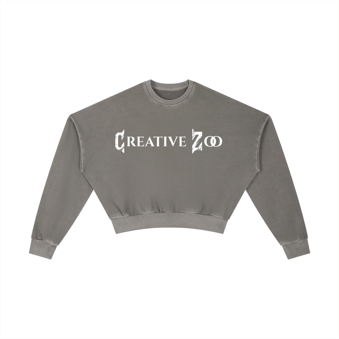 Creative Zoo Crop Crew Sweatshirt