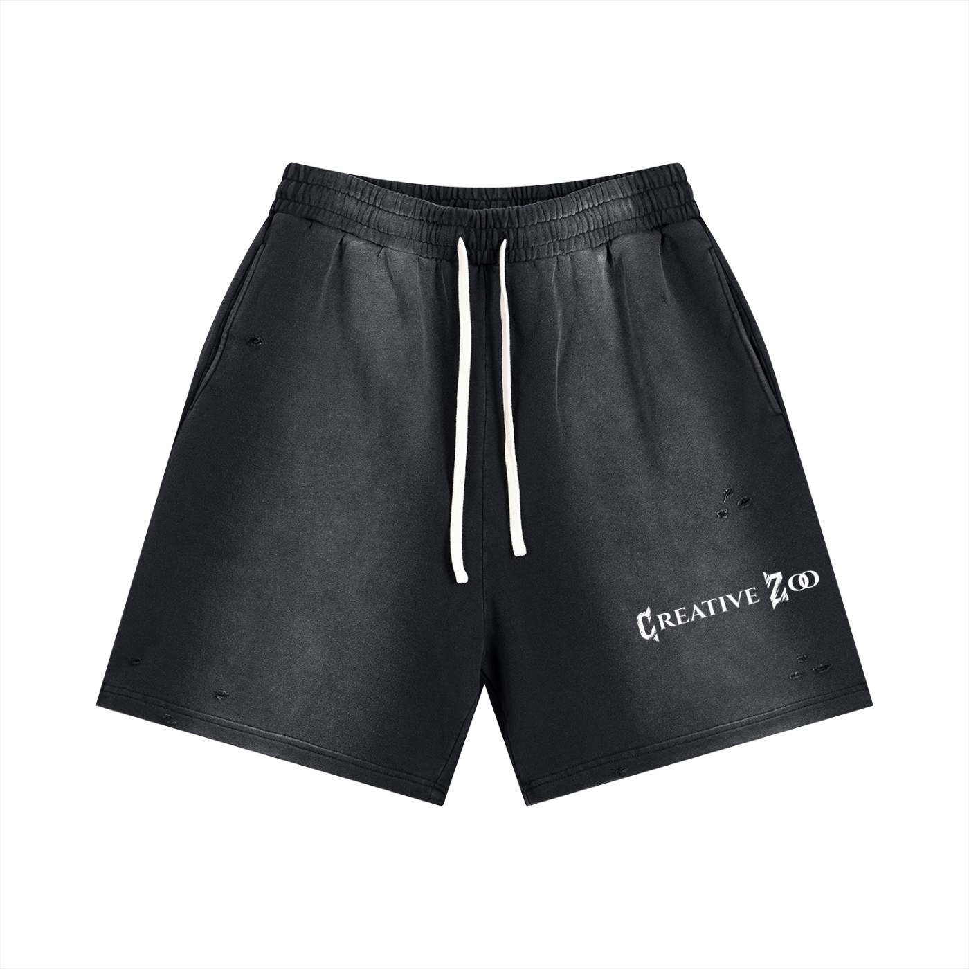 Creative Zoo Sun Fade Distressed Shorts