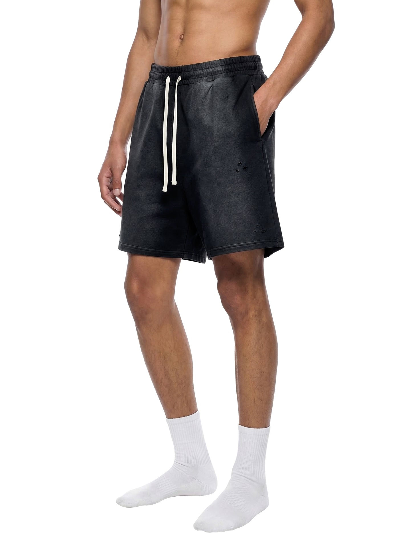 Creative Zoo Sun Fade Distressed Shorts